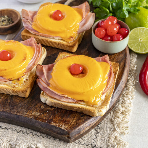 Rezept Toast Hawaii mit Limetten-Mayonnaise