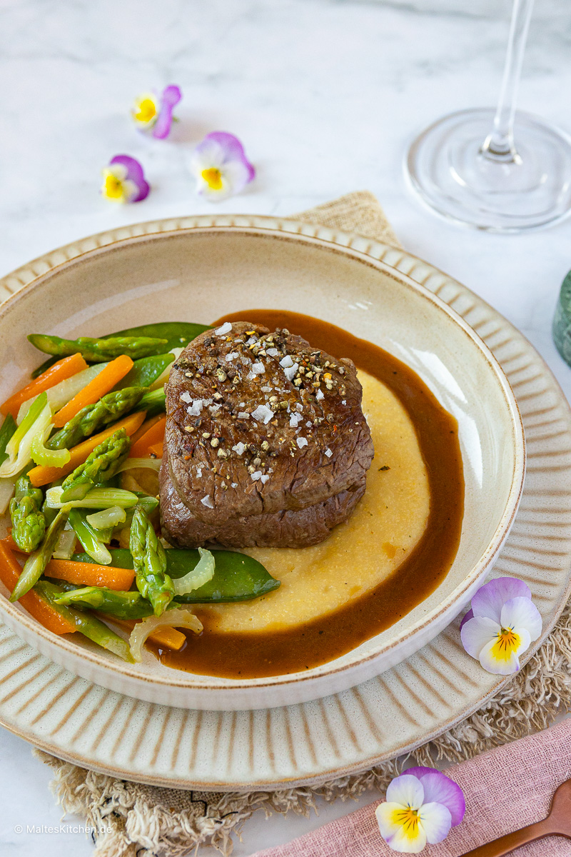 Ein saftiges Rinderfilet an Ostern.