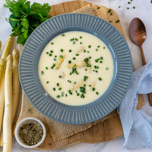 Rezept für eine Spargelsuppe aus Schalen
