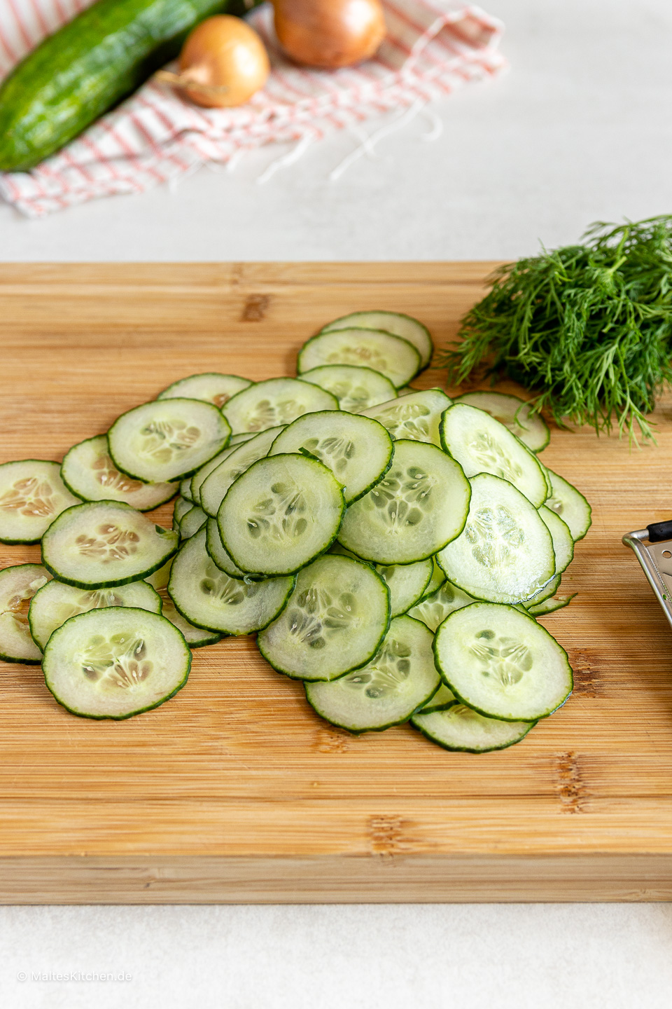 Gurken für den Salat.