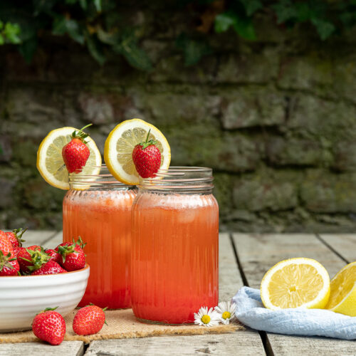 Selbstgemachte Erdbeerlimonade Rezept