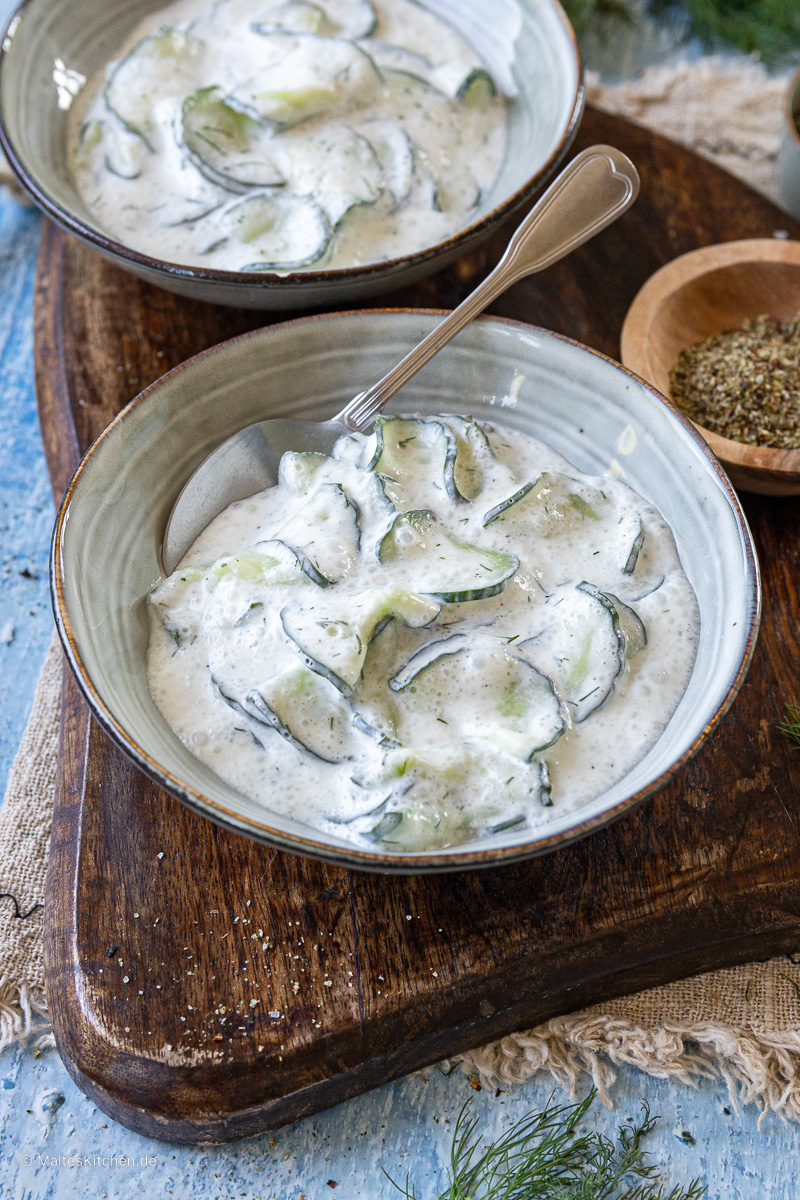 Erfrischender Gurkensalat