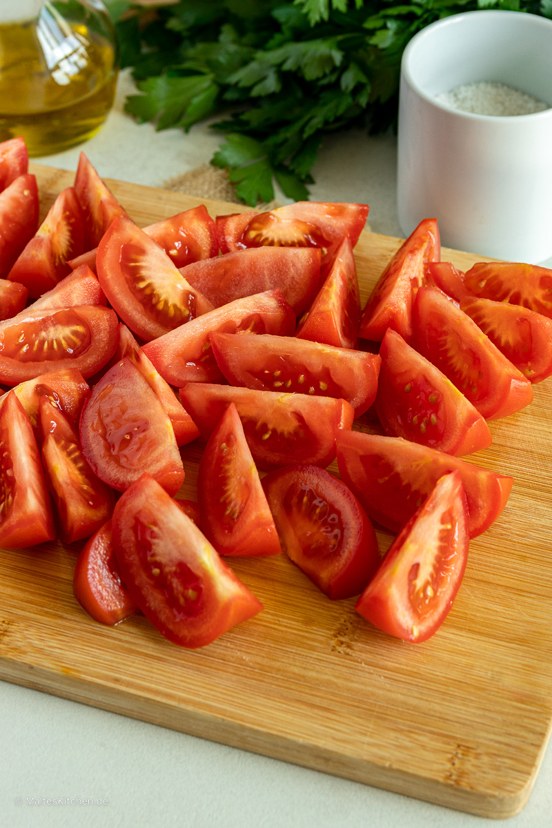 Tomaten geachtelt