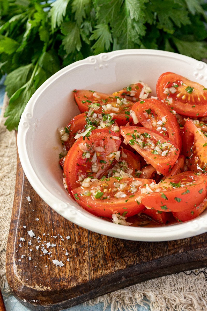 Leckerer Tomatensalat.
