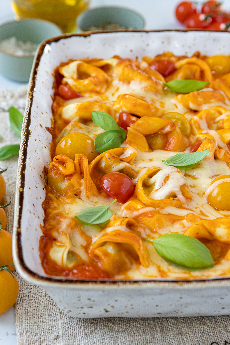 Leckerer Tortelliniauflauf.