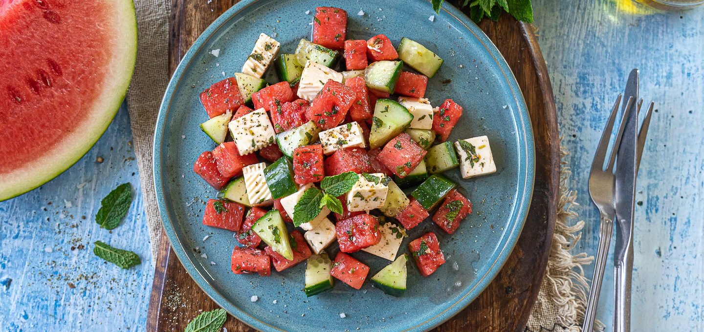 Wassermelonen-Feta-Salat Rezept