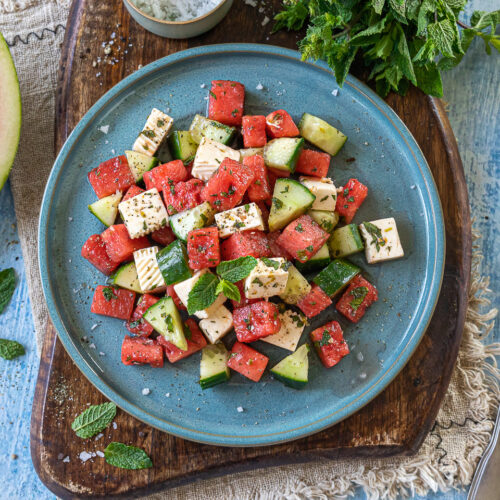 Wassermelonen-Feta-Salat Rezept