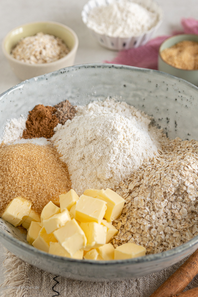 Zutaten für Streusel