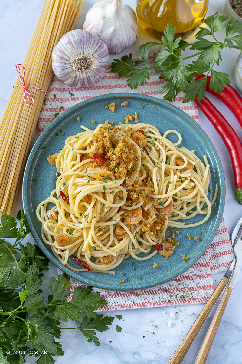 Schnelle Spaghetti aglio e olio