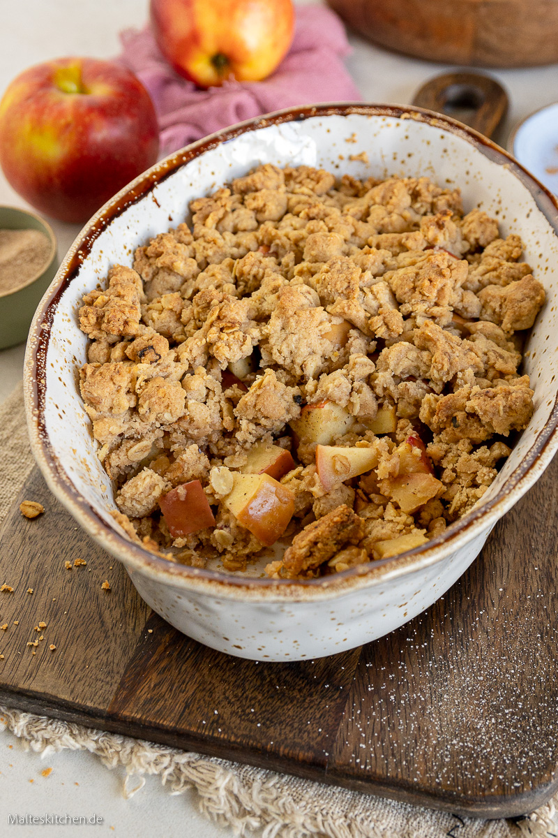 Knuspriger Apple-Crumble