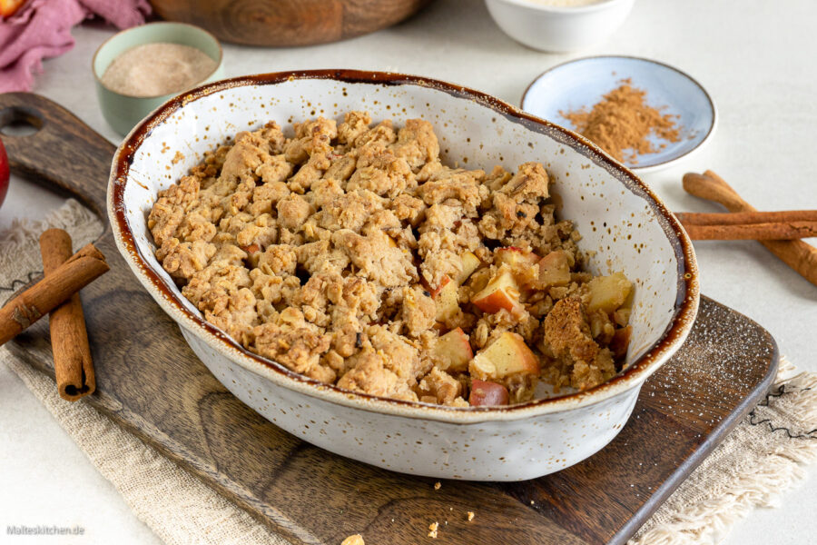 Apple-Crumble mit knusprigen Streuseln