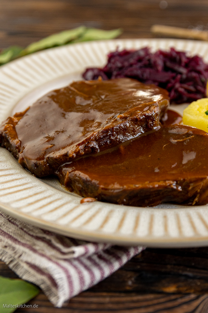 Butterzarter Braten vom Rind.