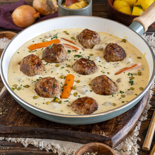 Rezept Wikingertopf mit Hackbällchen