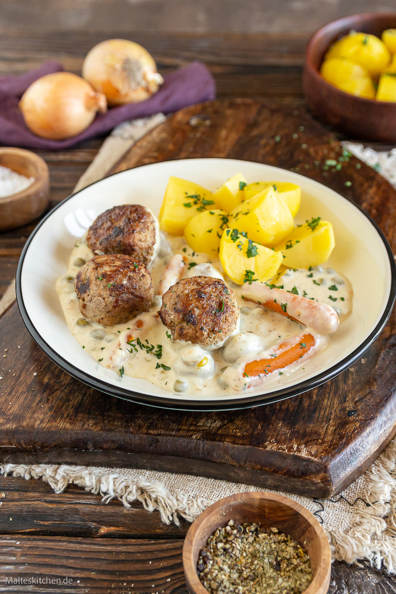 Wikingertopf mit Kartoffeln.