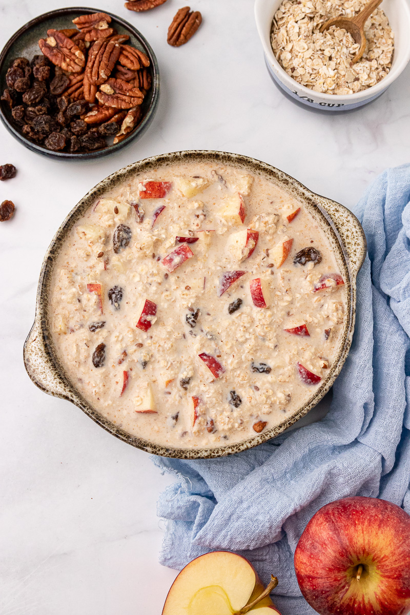 Das Porridge wird im Backofen zubereitet