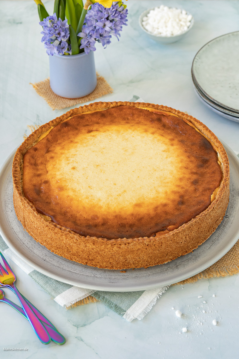 Klassischer deutschen Quarkkuchen