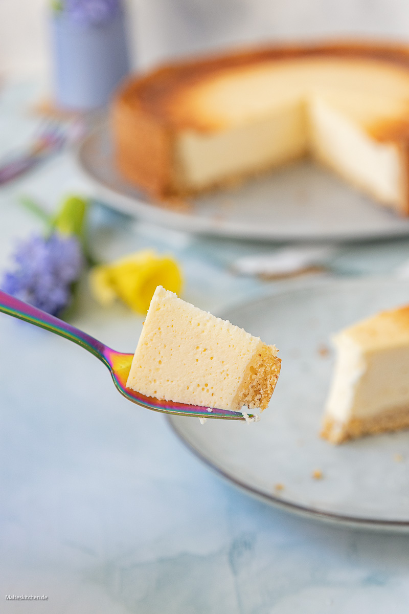 Ein Stück Heimat - der deutsche Käsekuchen.