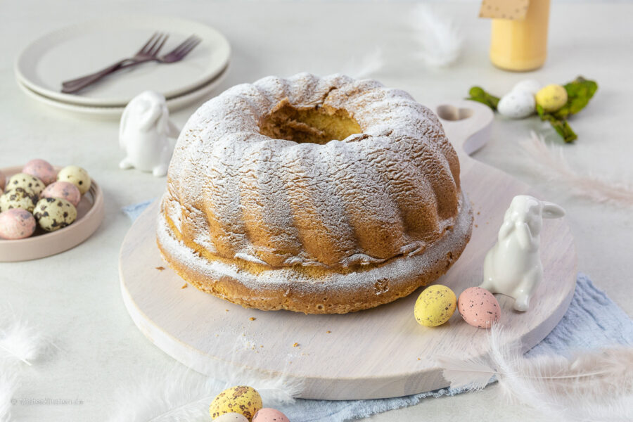 Rezept für einen Eierlikörkuchen - einfach und saftig
