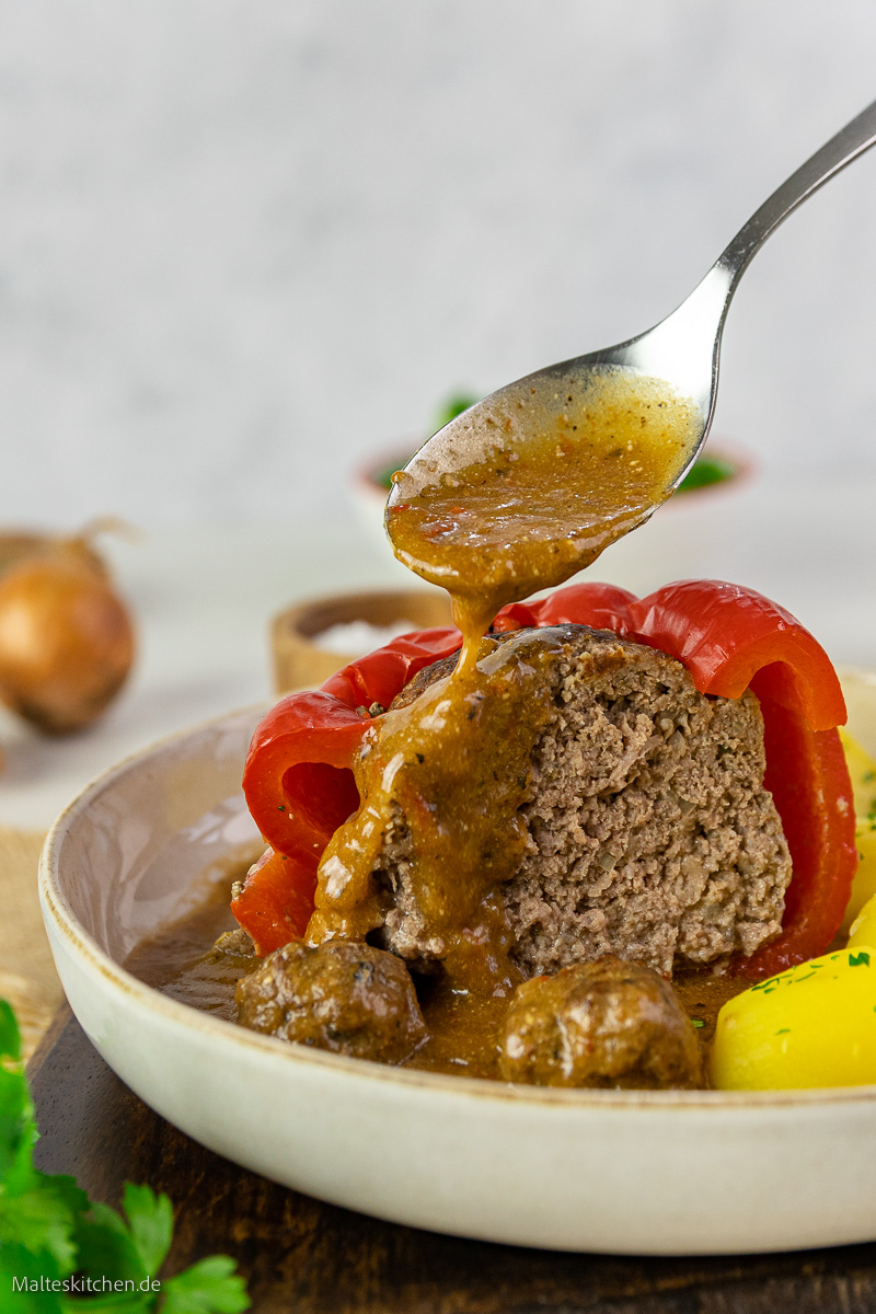 Einfach lecker die gefüllten Paprika.