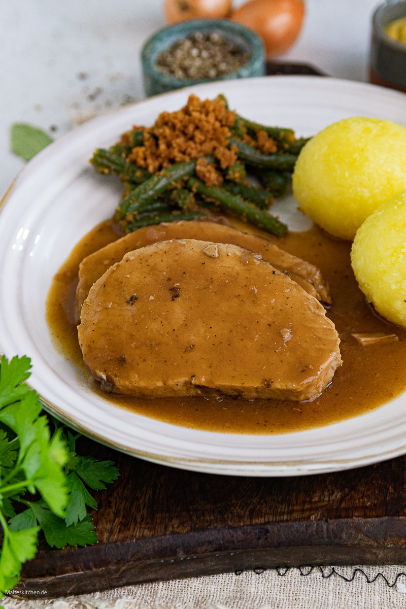 Zarter Schmorbraten vom Schwein.
