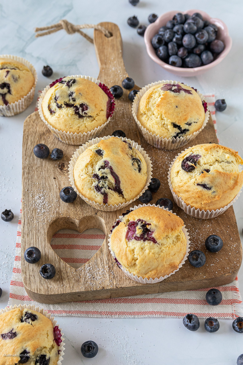 Saftige Blaubeer-Muffins