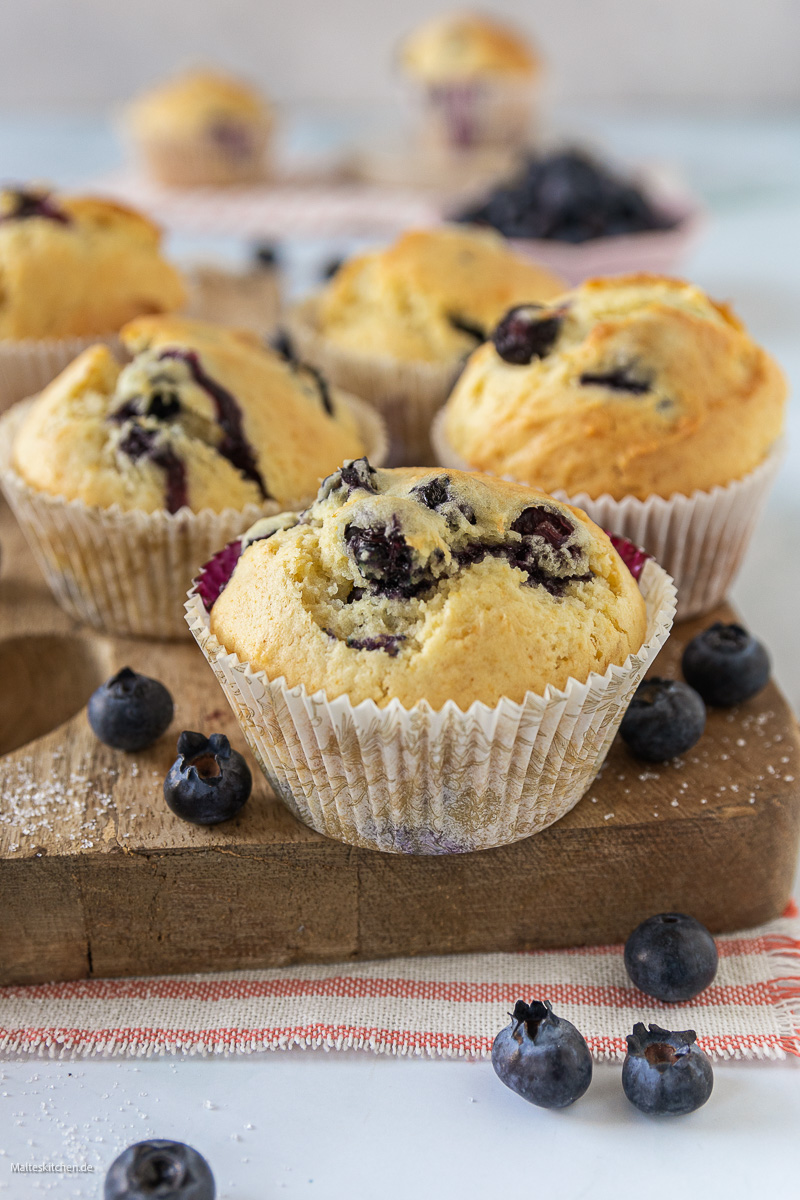Blaubeermuffins saftig