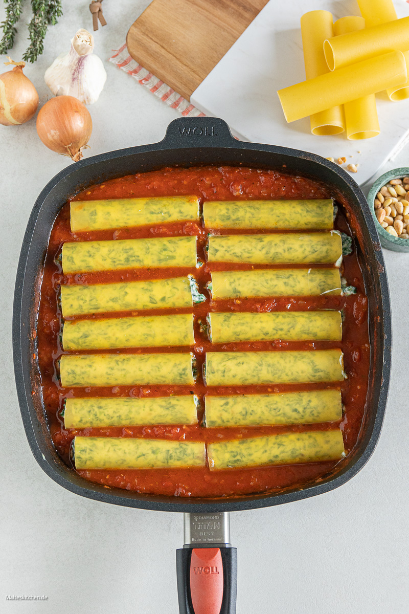 Cannelloni in der Viereckpfanne von WOLL.