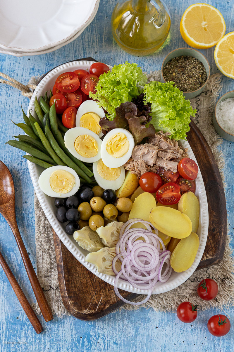Zutaten für den Nizza-Salat.