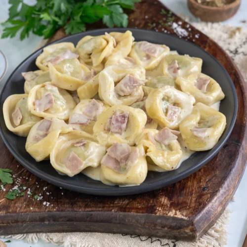 Rezept für Tortellini alla Panna.