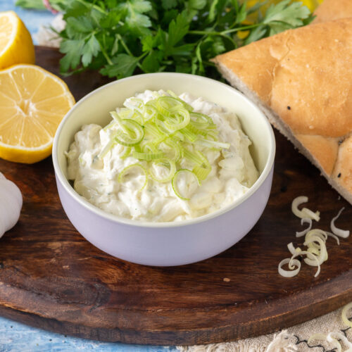 Lauch-Frischkäse-Aufstrich.