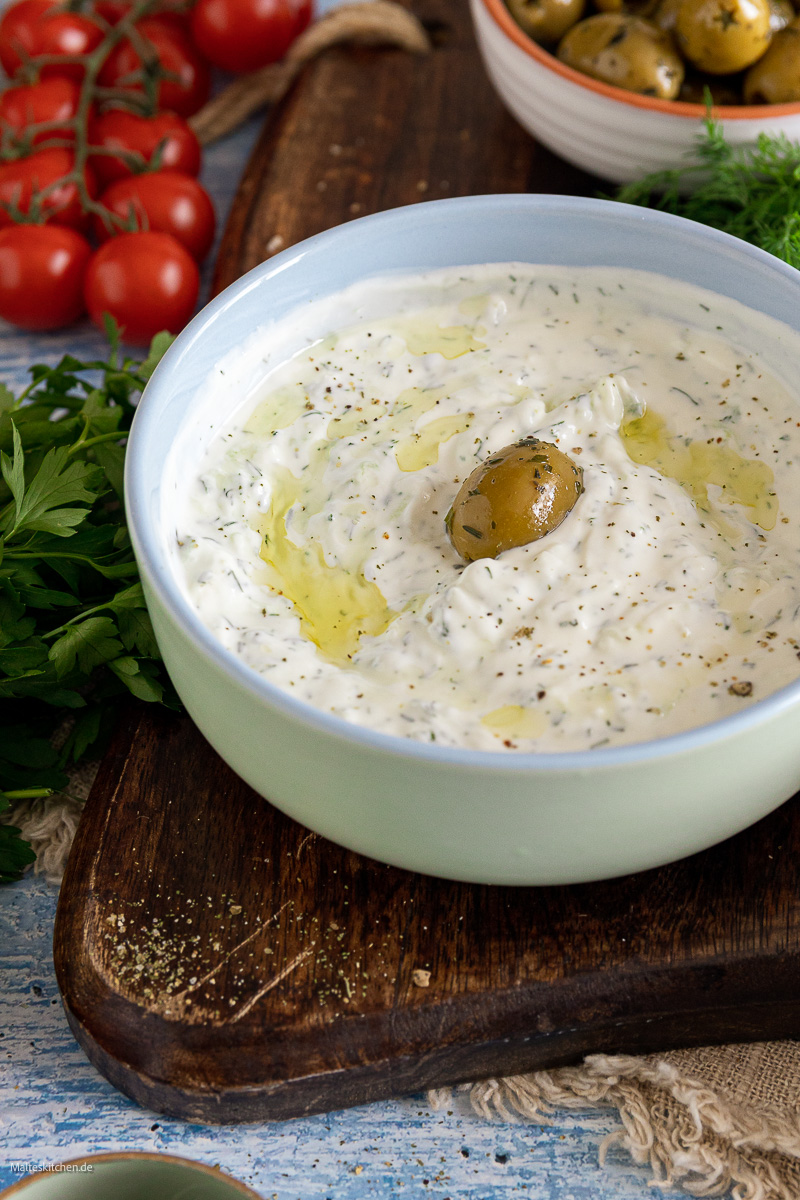 Original Tsatsiki mit Joghurt.