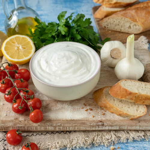 Aioli ohne Ei und mit Milch