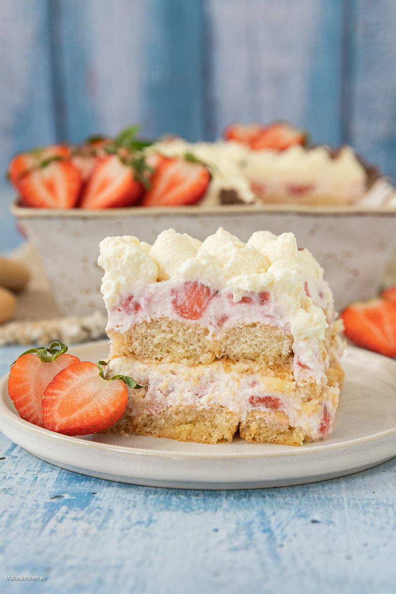 Erdbeer-Tiramisu.
