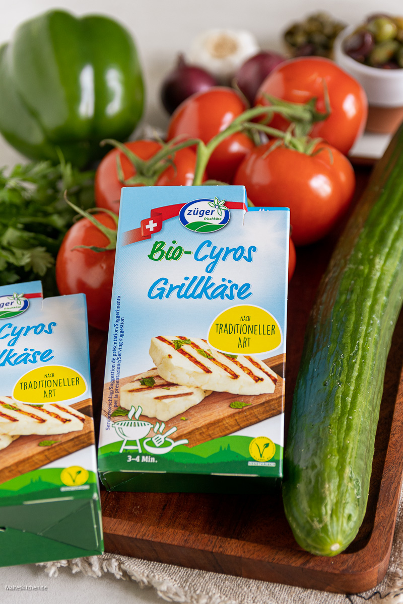 Der Bio-Cyros Grillkäse von Züger.