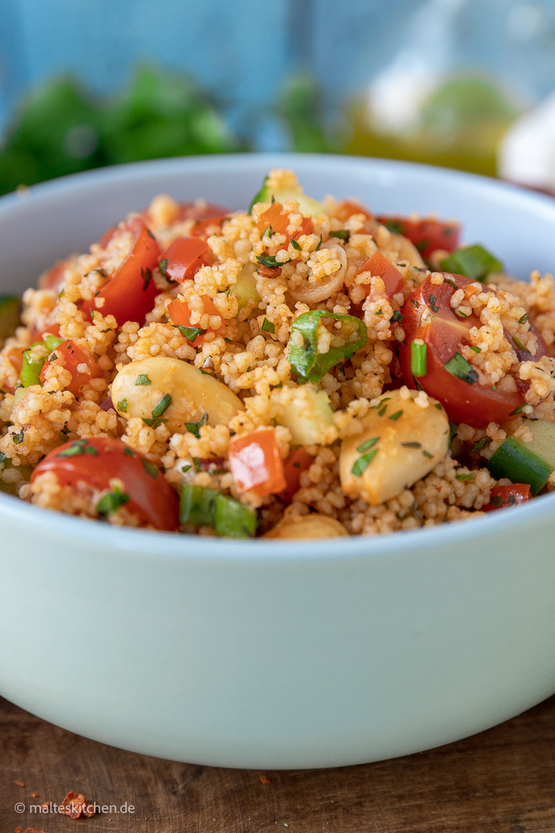 Türkischer Couscous-Salat.