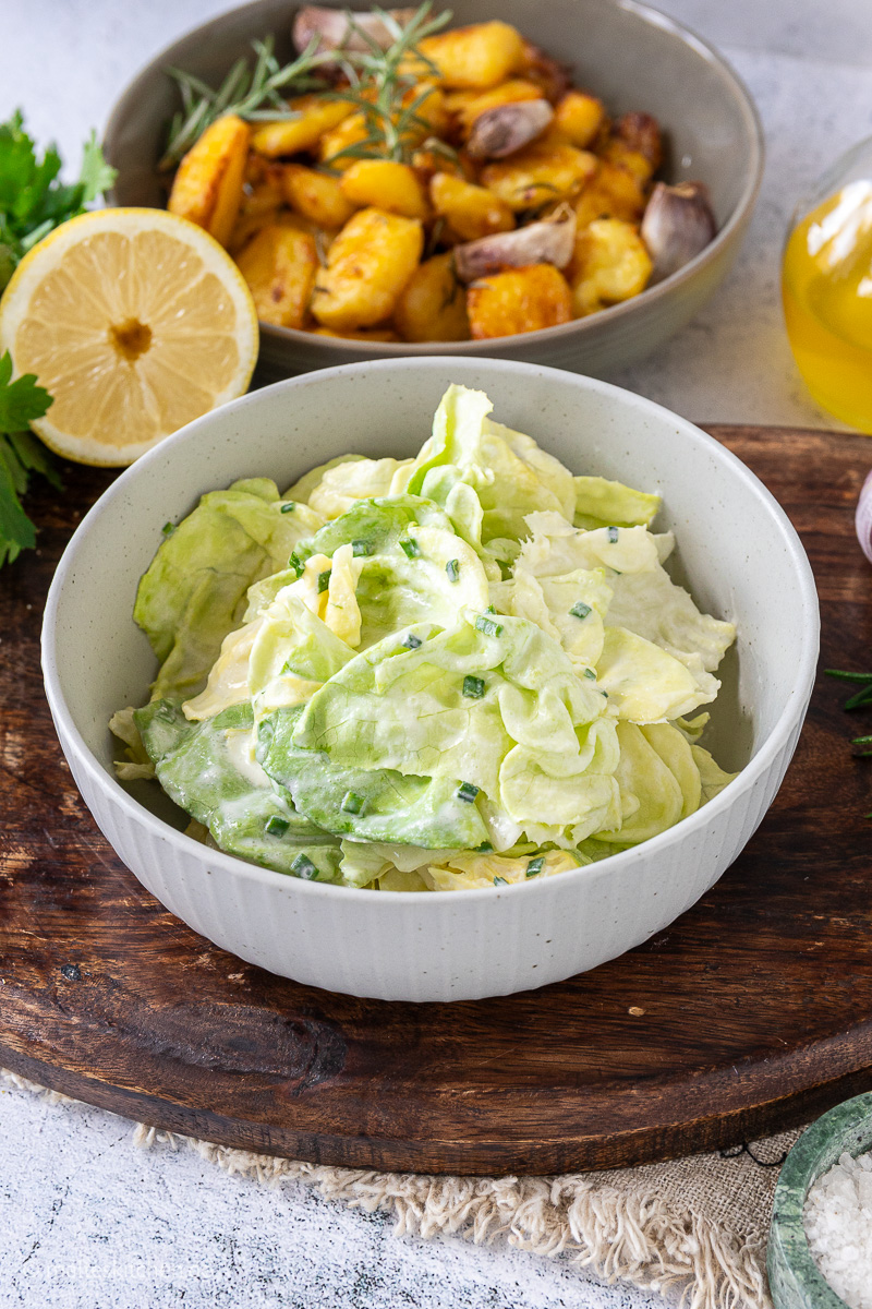 Blattsalat mit Dressing