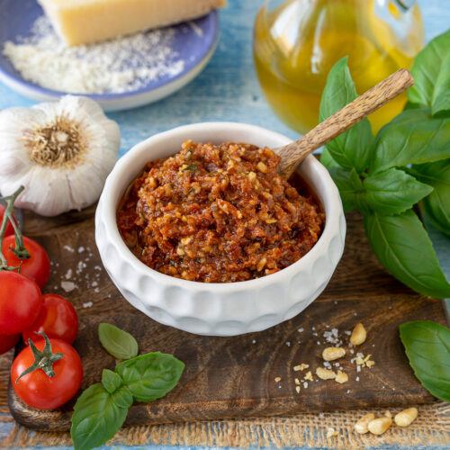Pesto Rosso Rezept