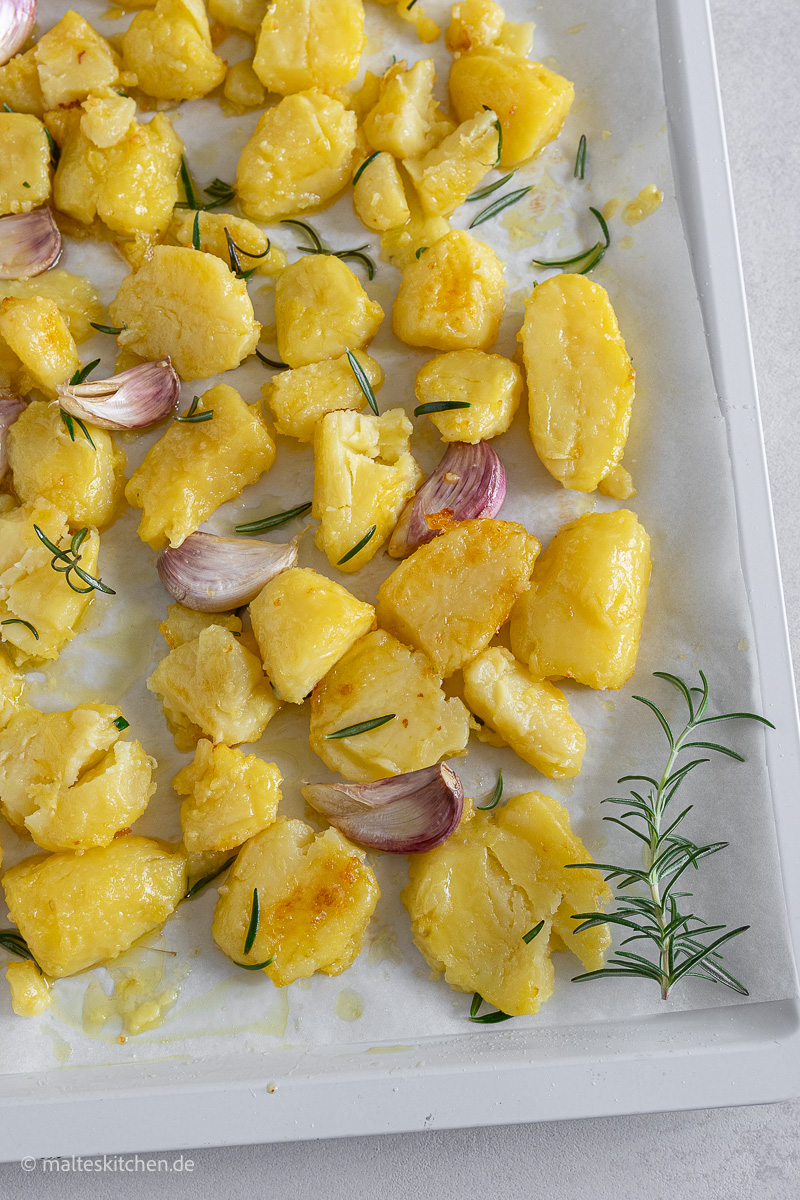 Kartoffeln auf dem Backblech