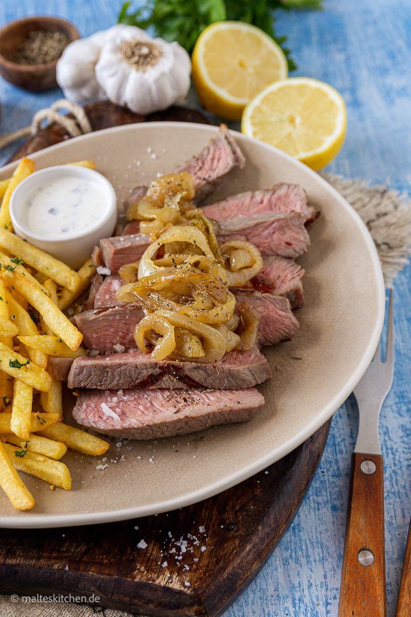 Rumpsteak vom Grill.