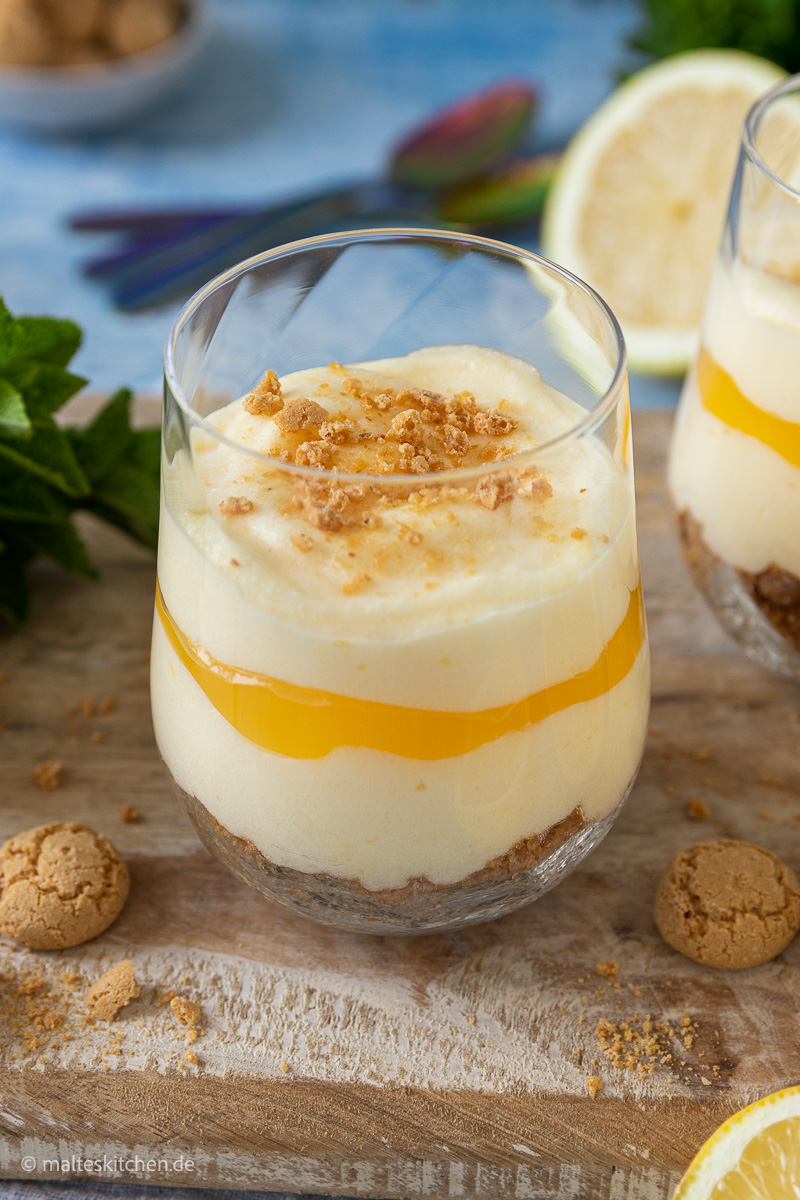 Erfrischende Zitronencreme.