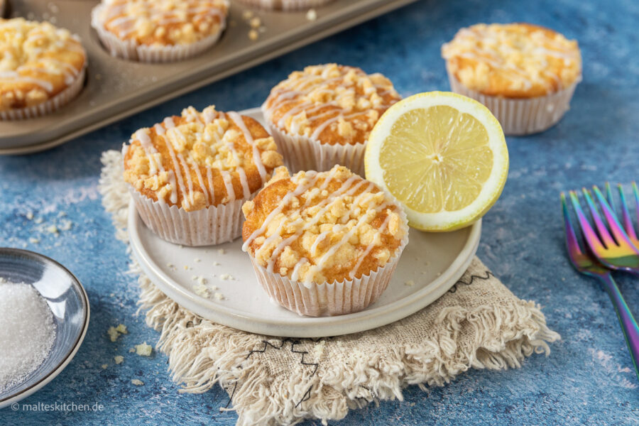 Saftige Zitronenmuffins