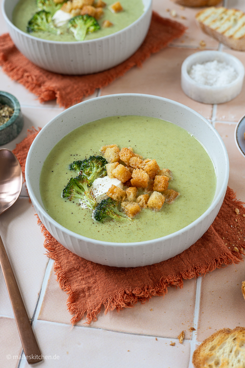 Schnelle Brokkolicremesuppe