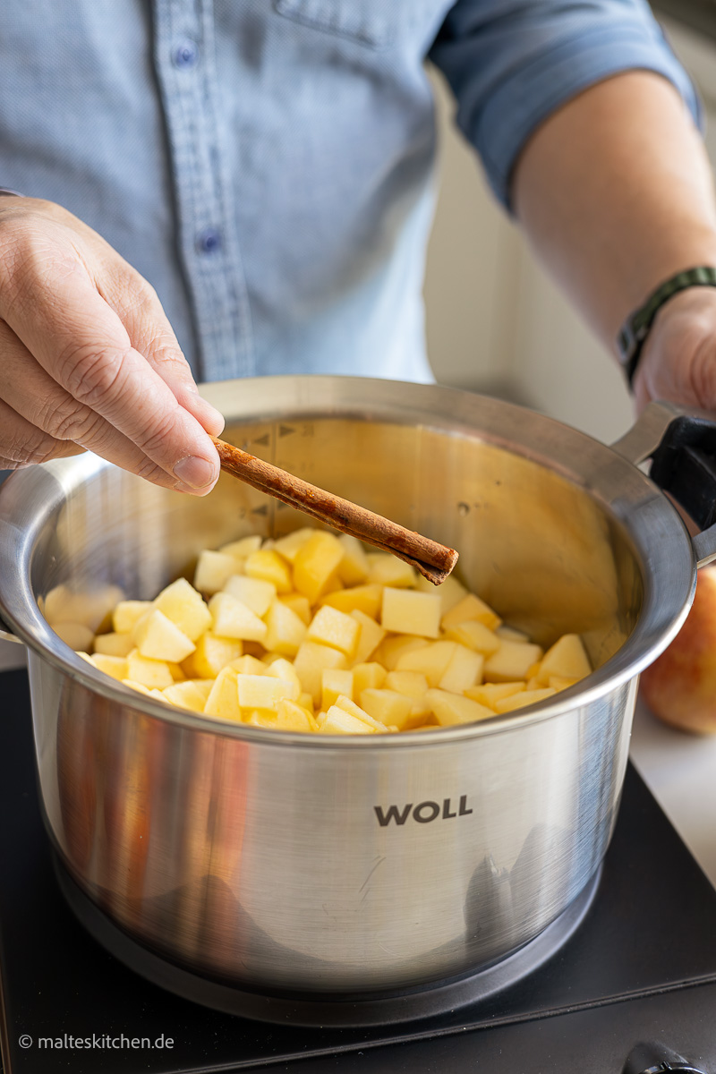 Apfelkompott kochen