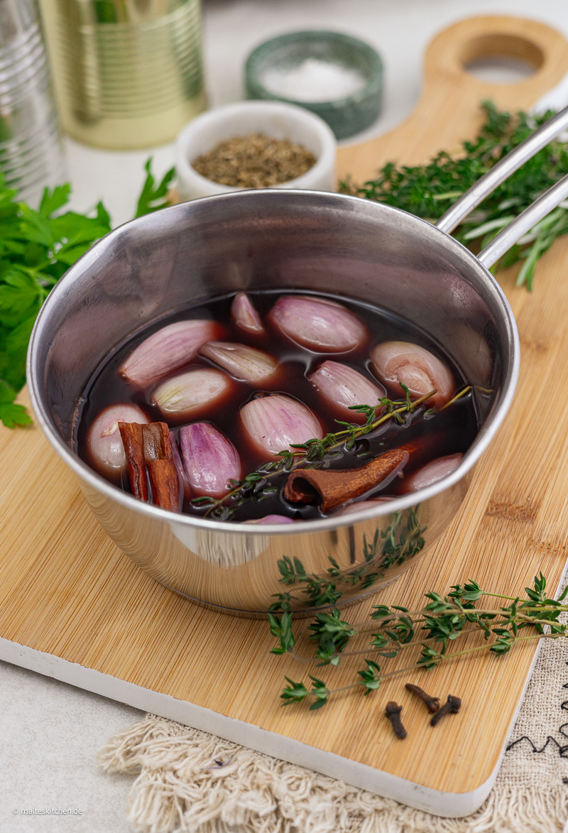 Rotwein-Schalotten-Soße