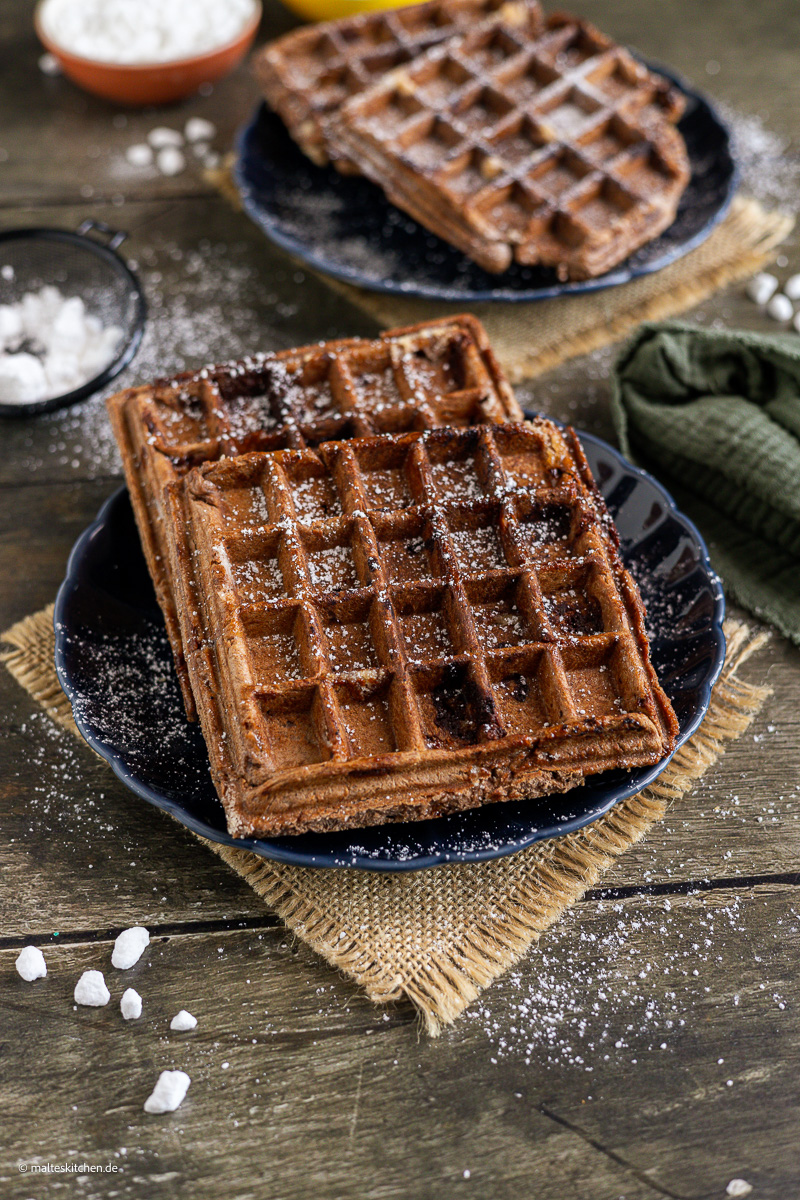 Schokoladige Brownie-Waffeln.