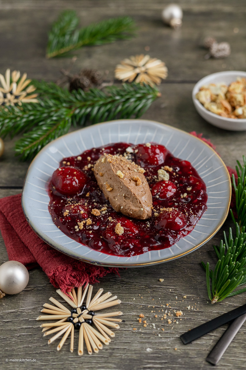 Leckerer Nachtisch für Weihnachten.