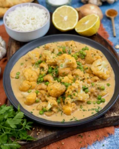 Blumenkohl-Curry mit Kokosmilch.