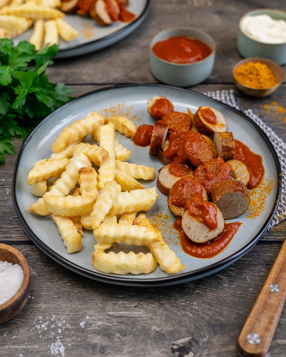 Leckerer Ketchup mit Curry.