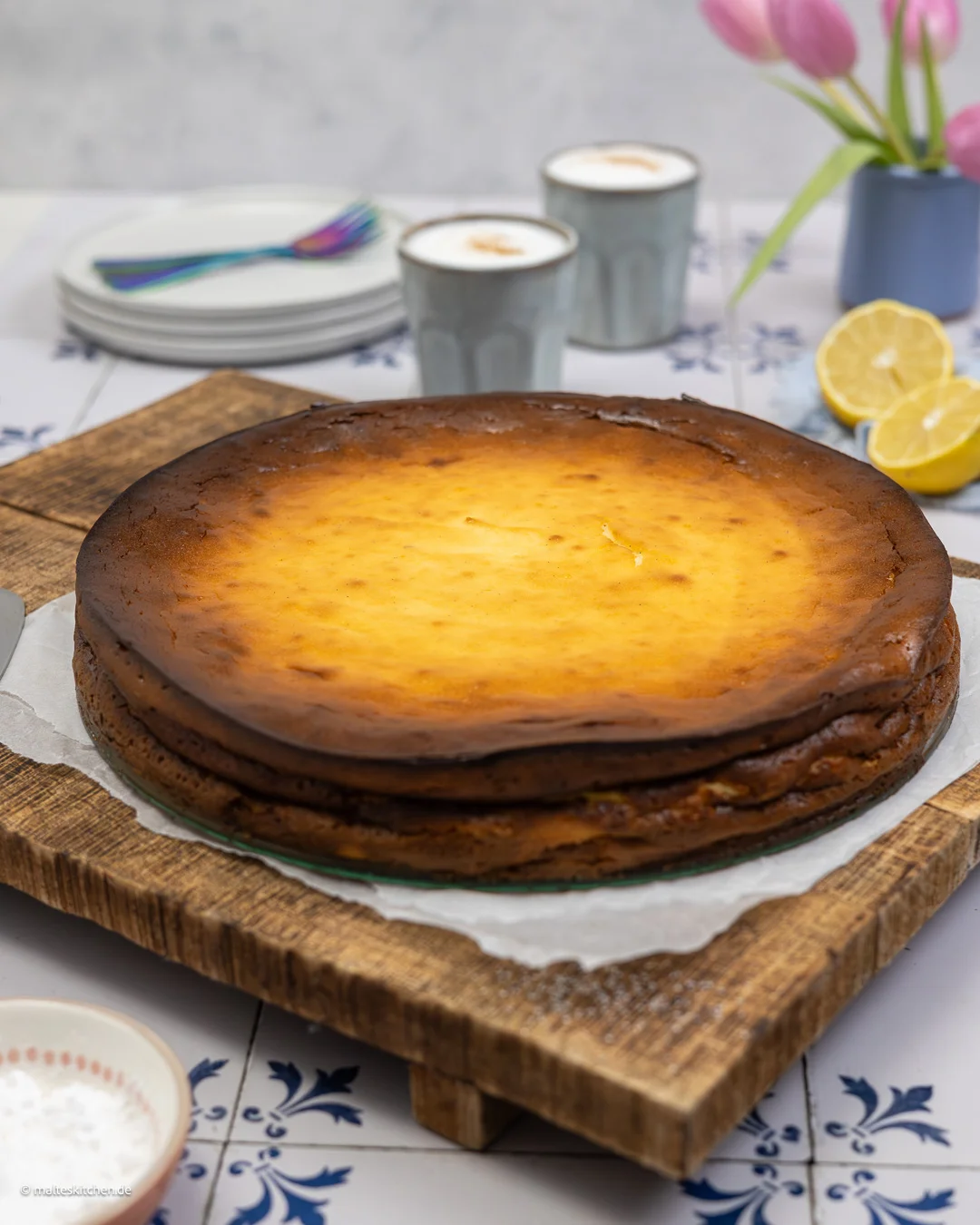 Käsekuchen ohne Boden
