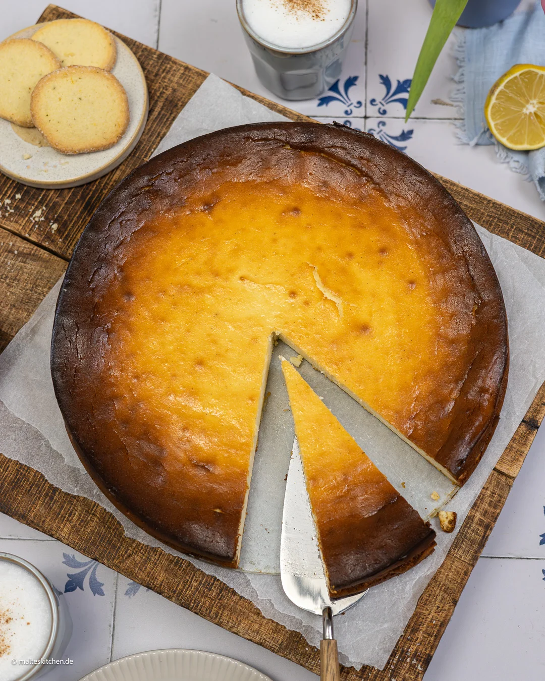 Käsekuchen ohne Boden